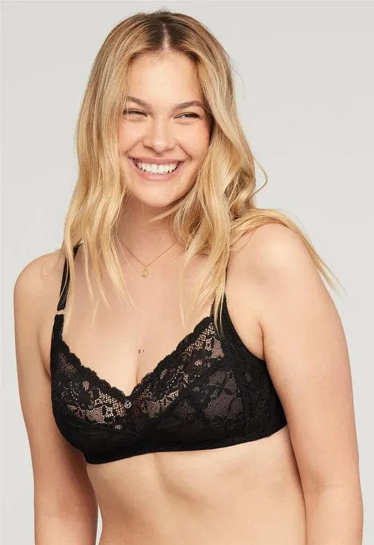 Halo Wire Free Bra- Black